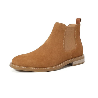 Men's suede Chelsea boots with non-slip sole