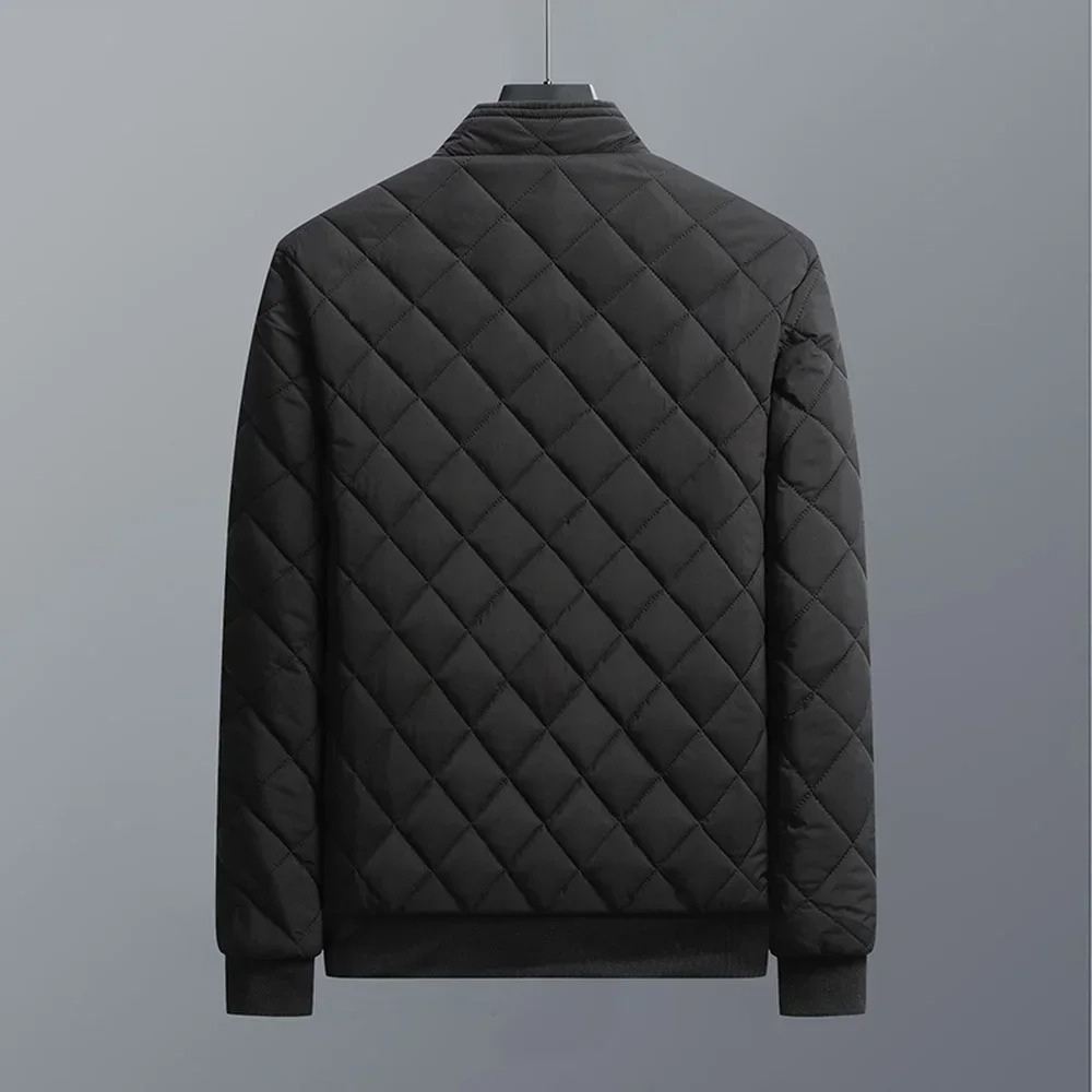 Men's quilted transition jacket - With fleece lining, Warm, With zip