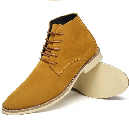 Elegant suede chukka boots for men, comfortable ankle boots