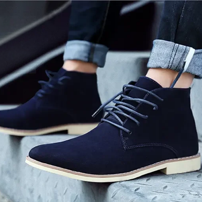 Classic suede chukka boots for men, comfortable casual shoes