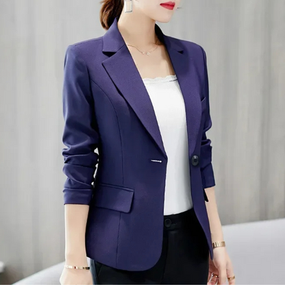 Elegant Ladies Blazer With Ankle Button Closure - Perfect For Office