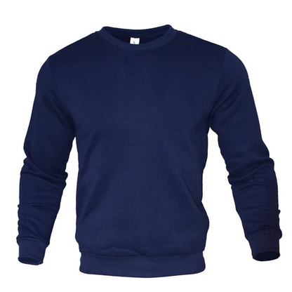 Men's sweater, round neck long sleeve casual jumper