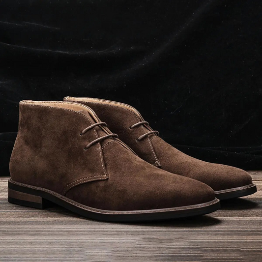 Timeless suede chukka boots for men, elegant and comfortable