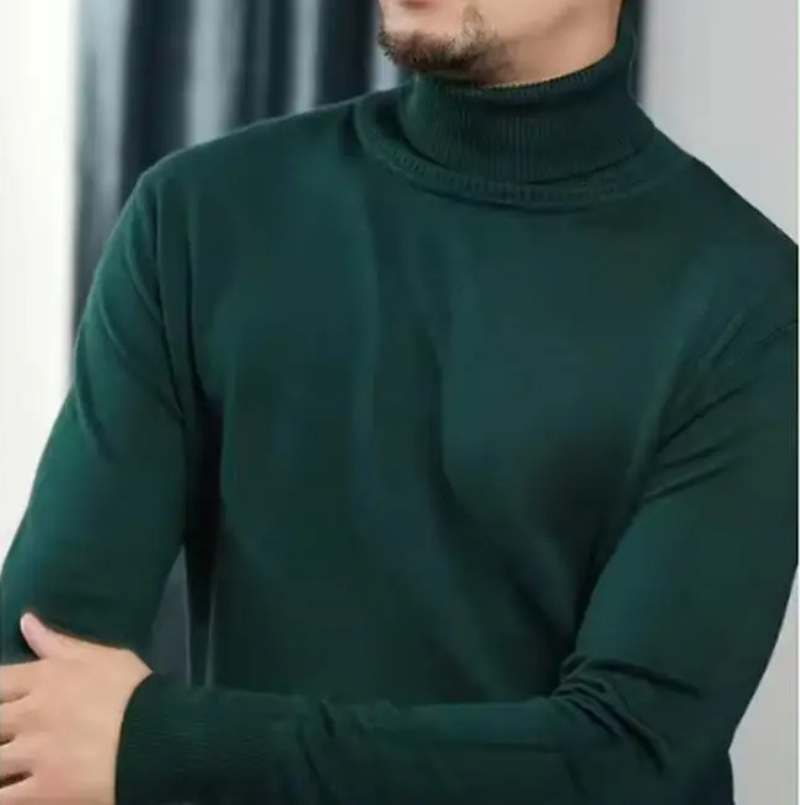 Turtleneck jumper men - Cosy turtleneck jumper in fine knit