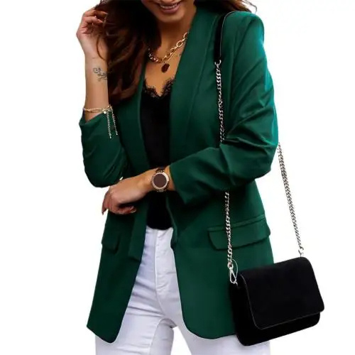 Chic Women's Long-Sleeved Blazer - Perfect For Any Occasion