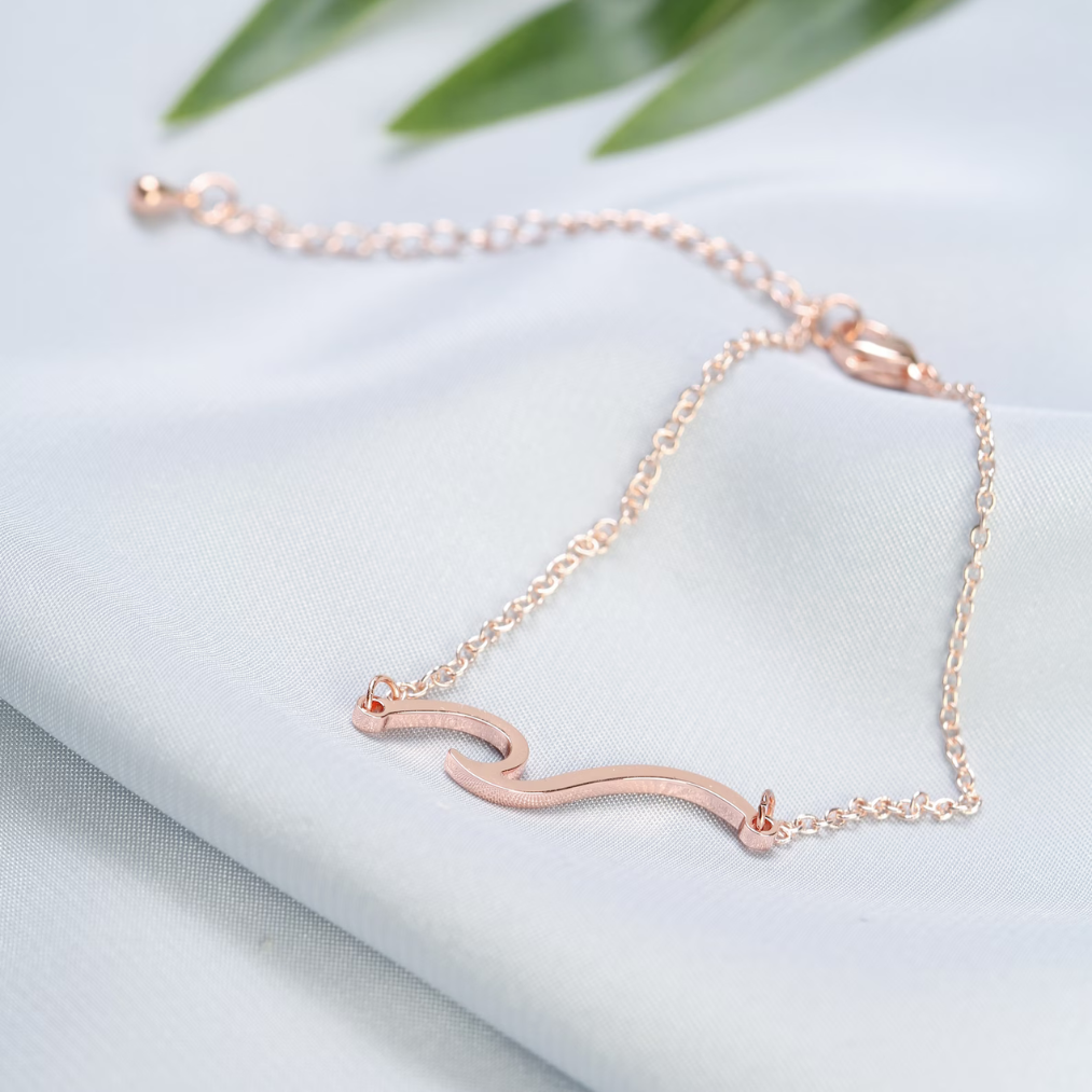 Sea wave anklet