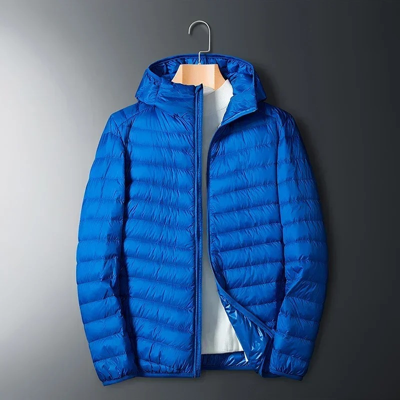 Men's quilted transition jacket - With hood, Lightweight, Casual