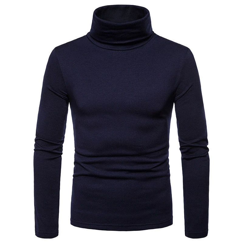 Turtleneck jumper for men - Comfortable turtleneck jumper for everyday and leisure wear