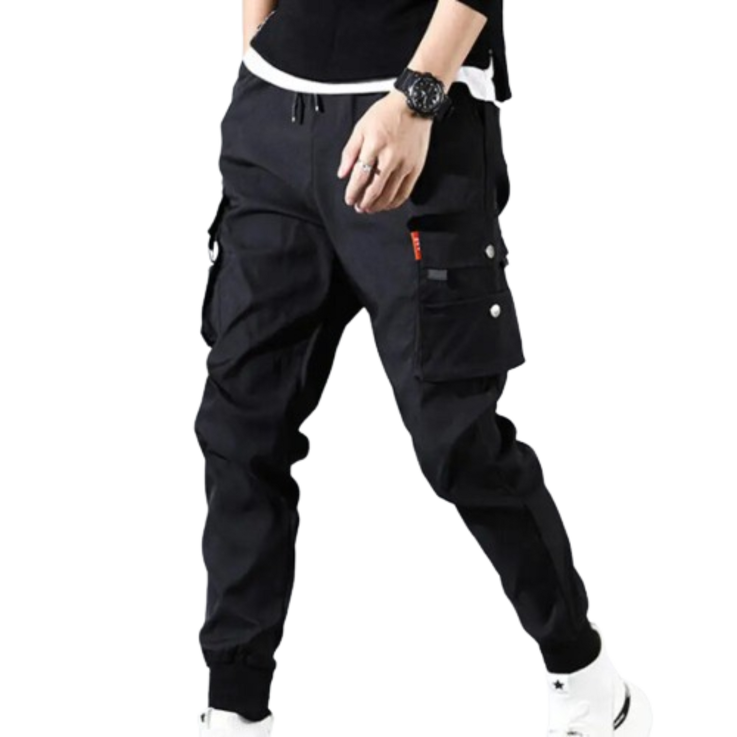 Hit colour multi flutter bags cargo trousers mens