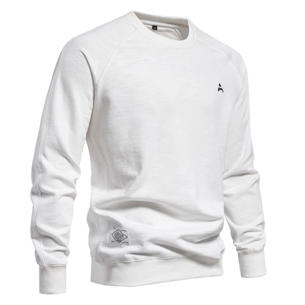 Men's sweater with raglan sleeves, round neck Casual jumper