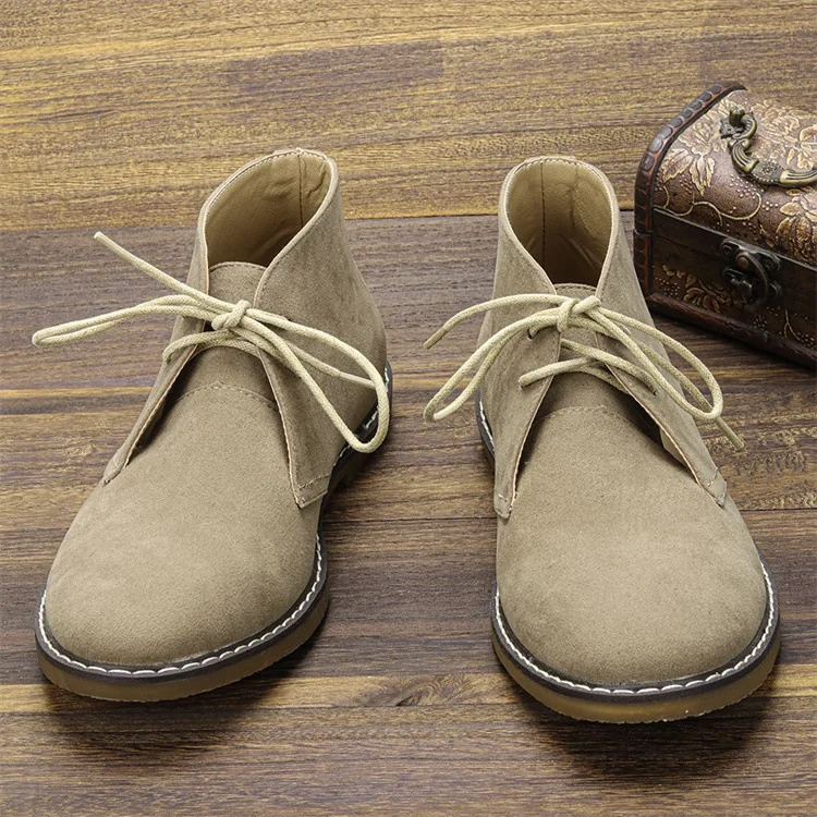 Stylish suede chukka boots for men, comfortable and elegant