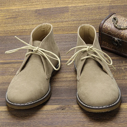 Stylish suede chukka boots for men, comfortable and elegant