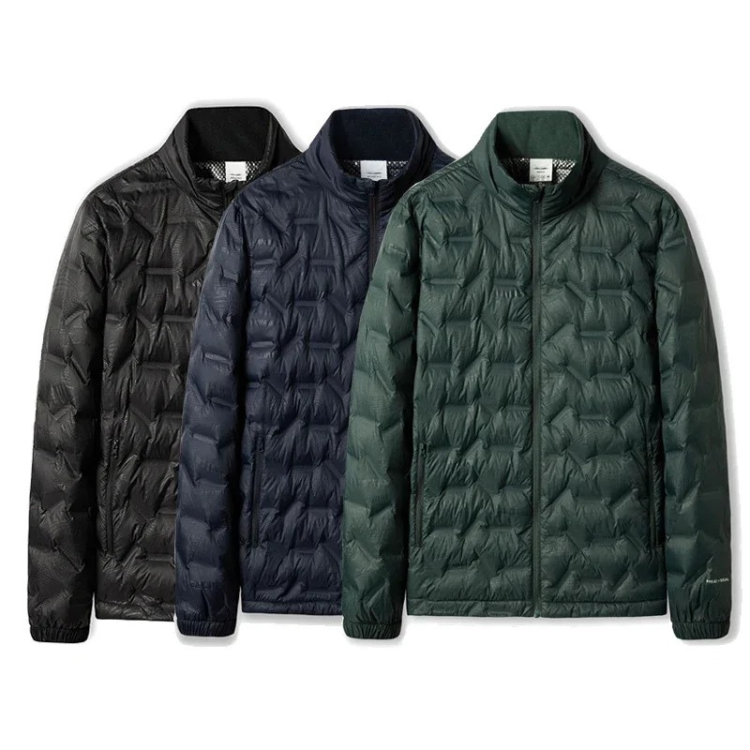 Men's quilted transition jacket - Lightweight, insulated, casual