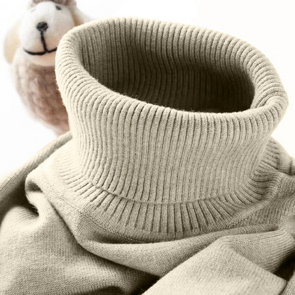 Men's turtleneck jumper - Soft turtleneck jumper for winter comfort