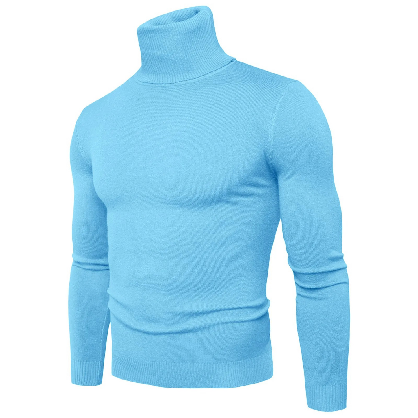 Turtleneck jumper men - Slim fit, Soft knit, Warm, Casual wear