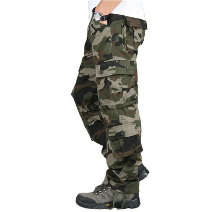 Cargo trousers for men - Military leisure trousers with pockets, robust quality