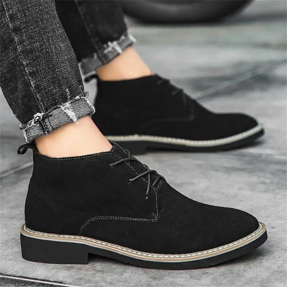 Men's suede chukka boots, elegant Chelsea ankle boots