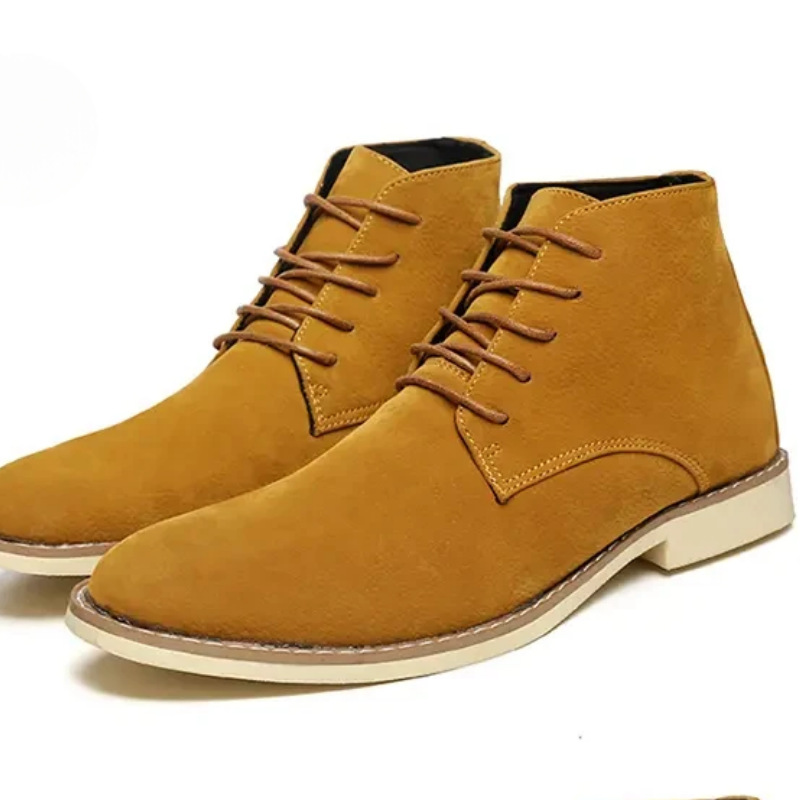 Classic suede chukka boots for men, comfortable casual shoes