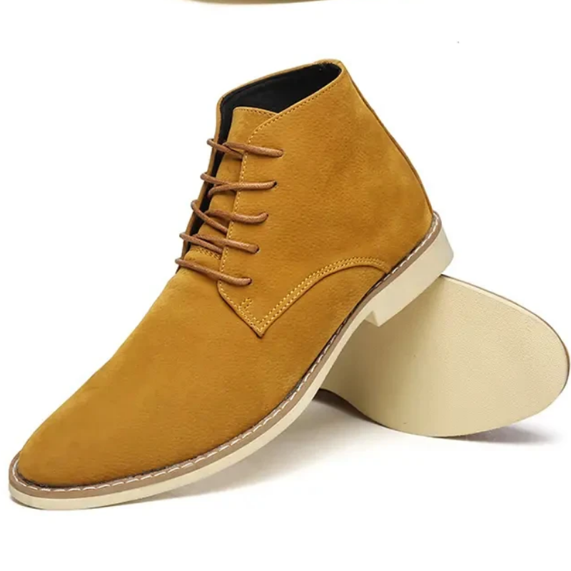 Classic suede chukka boots for men, comfortable casual shoes