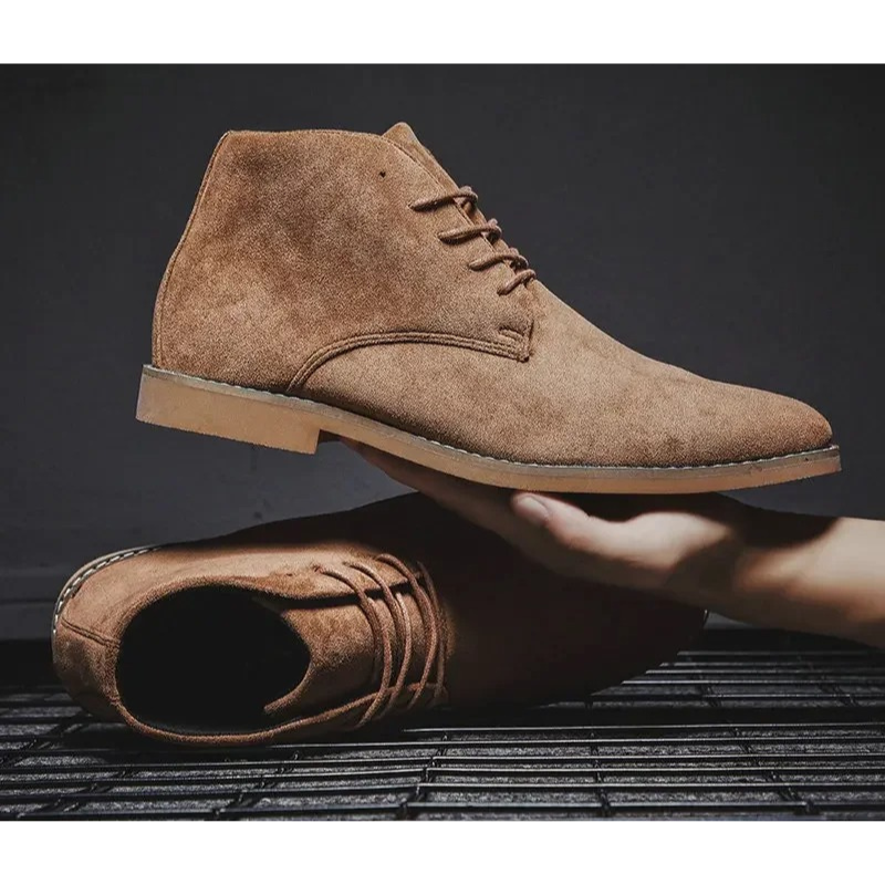 Classic suede chukka boots for men, comfortable and stylish