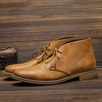 High quality leather chukka boots for men, timeless ankle boots