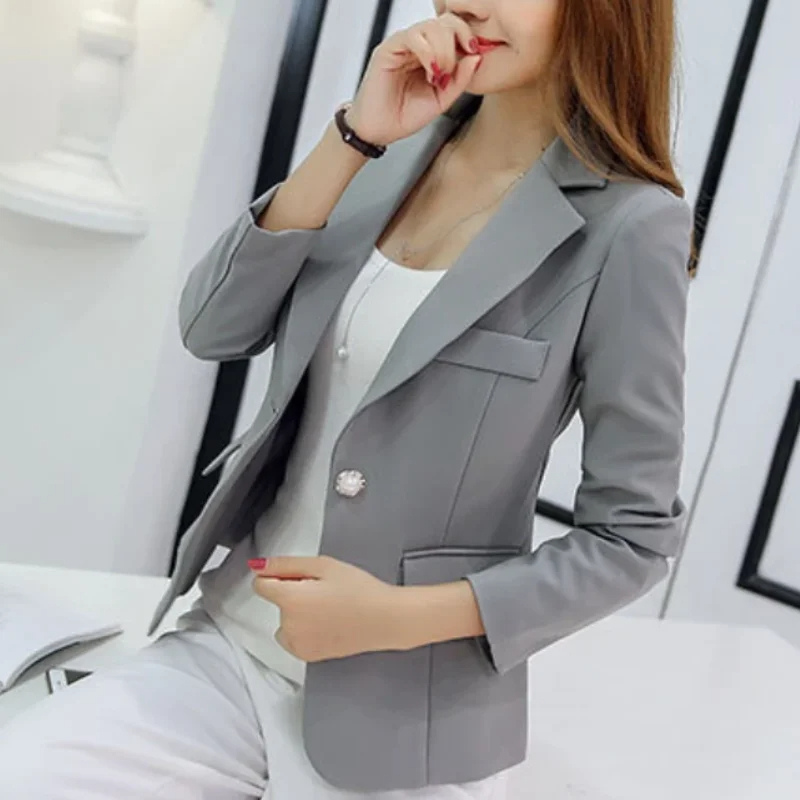 Elegant Ladies Blazer With Ankle Button Closure - Perfect For Office