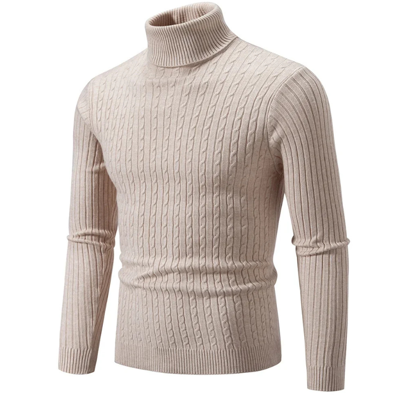 Turtleneck jumper men | Soft knit slim fit jumper