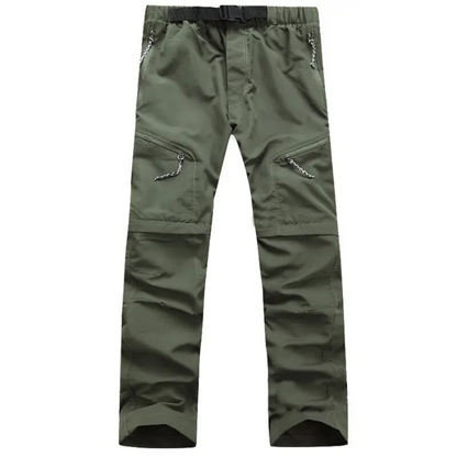 Cargo trousers men - Waterproof outdoor trousers with zip pockets, robust