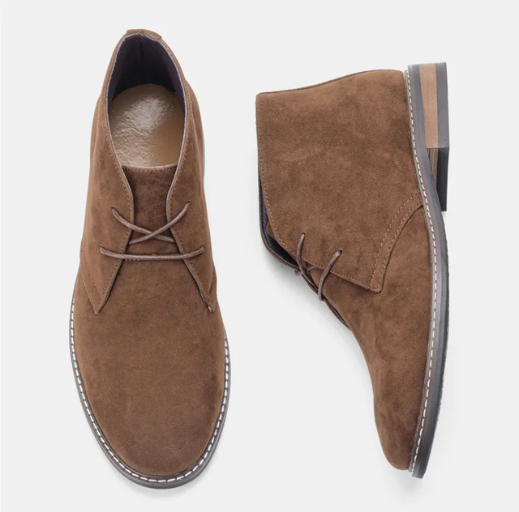 Stylish suede chukka boots for men, comfortable casual shoes