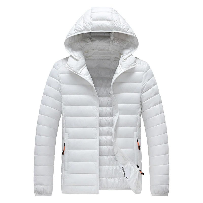 Men's quilted transition jacket - With hood, Lightweight, Warm