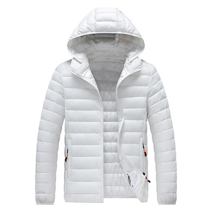 Men's quilted transition jacket - With hood, Lightweight, Warm