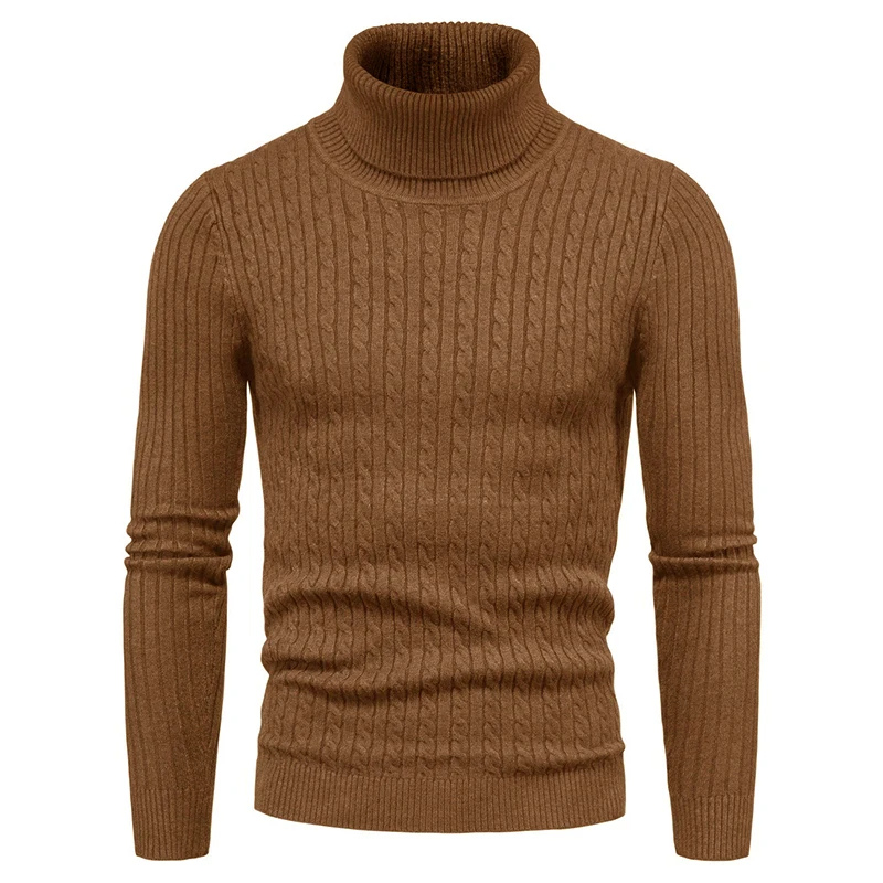 Elegant knitted jumper with high-quality material - Turtleneck jumper men