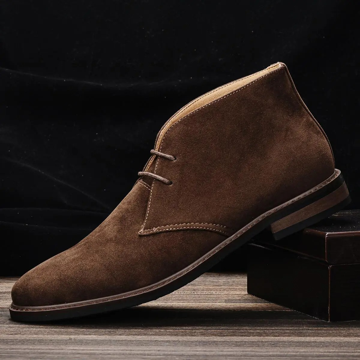 Timeless suede chukka boots for men, elegant and comfortable