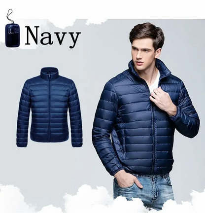 Men's quilted transitional jacket - Lightweight, windproof, casual