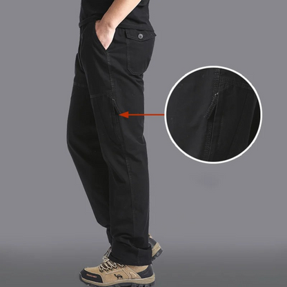 Cargo trousers men - Comfortable outdoor trousers with zip pockets, robust