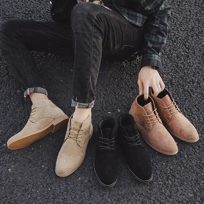 Suede chukka boots for men, Comfortable and stylish ankle boots