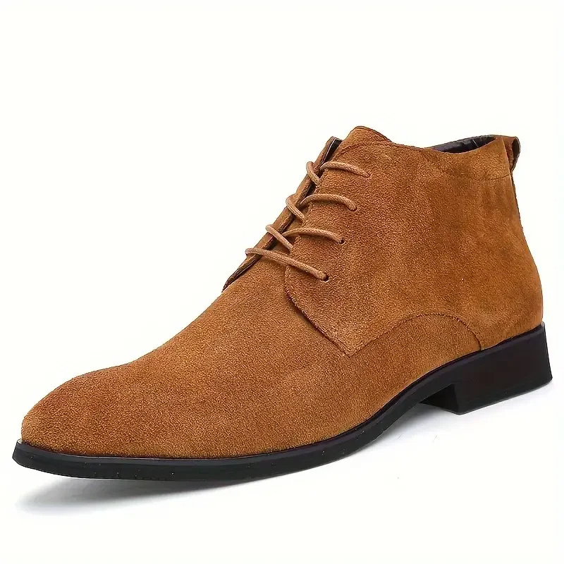 Stylish suede chukka boots for men, lightweight casual shoes