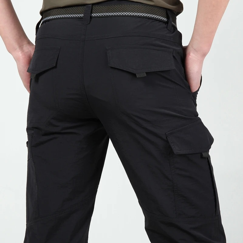 Cargo trousers for men - Outdoor work trousers with pockets, robust quality