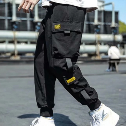 Hit colour multi flutter bags cargo trousers mens