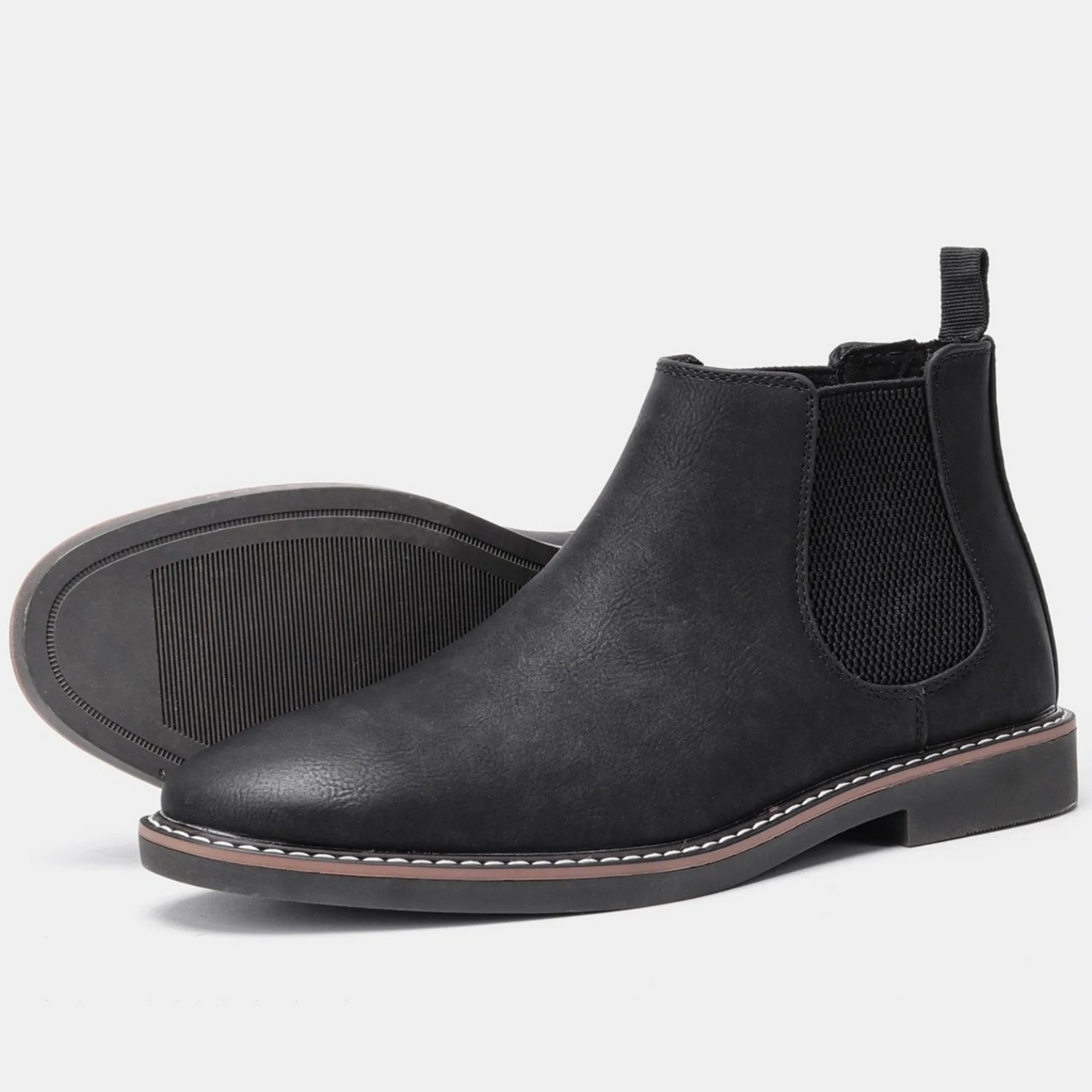 Chelsea boots for men with comfortable insole and non-slip sole