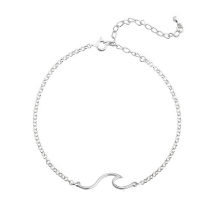 Sea wave anklet