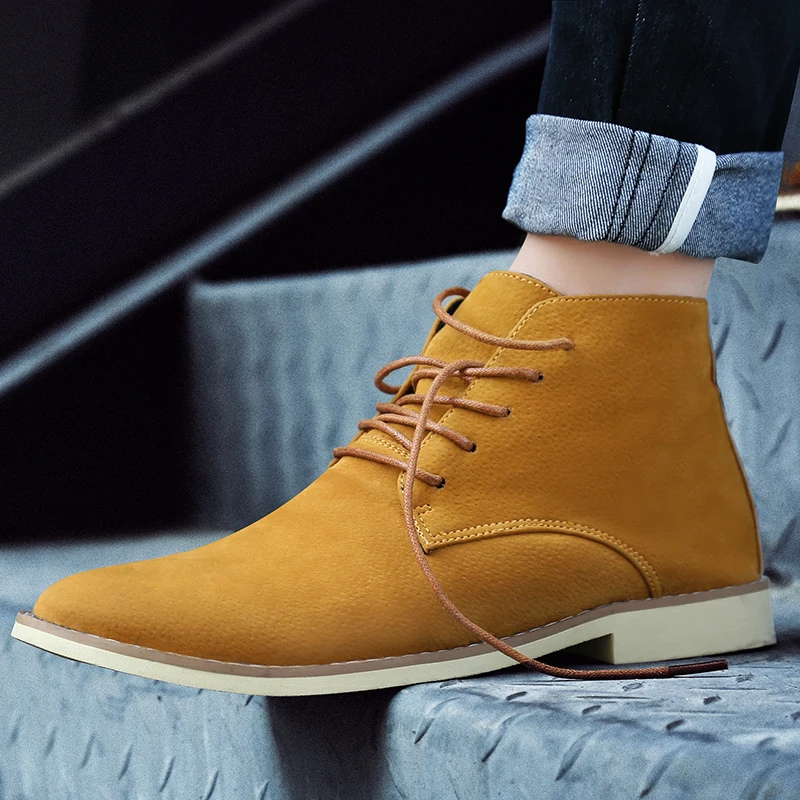 Elegant suede chukka boots for men, comfortable ankle boots