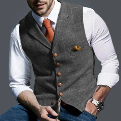 Elegant checked waistcoat