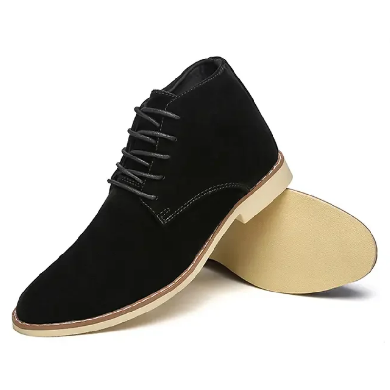 Classic suede chukka boots for men, comfortable casual shoes