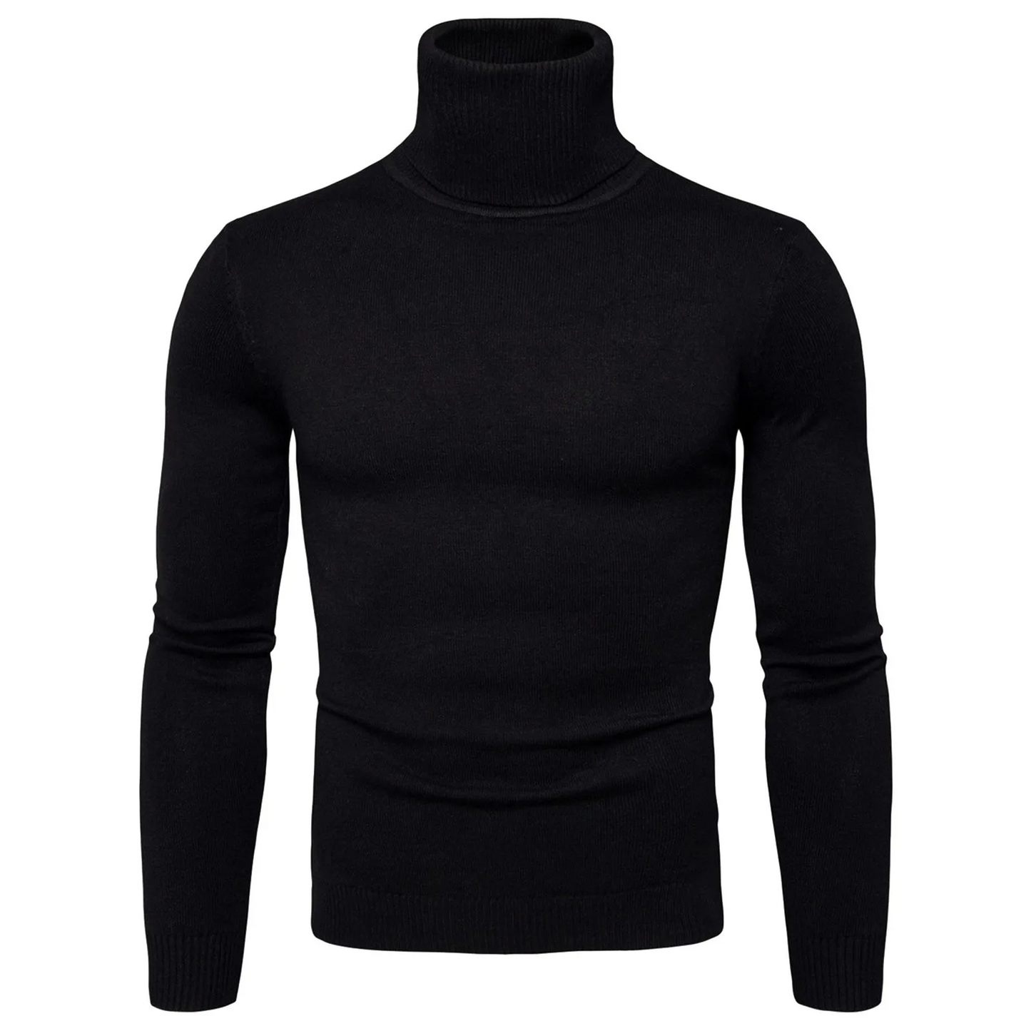 Turtleneck jumper men - Slim fit, Soft knit, Warm, Casual wear