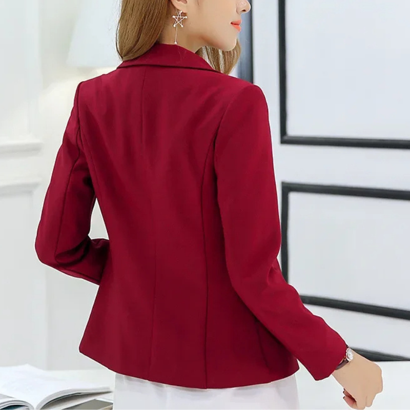 Elegant Ladies Blazer With Ankle Button Closure - Perfect For Office