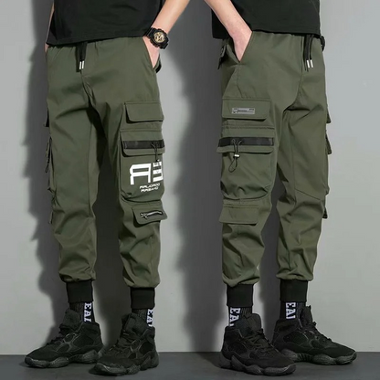 Cargo trousers for men Multifunctional cargo jogging trousers with zip pockets