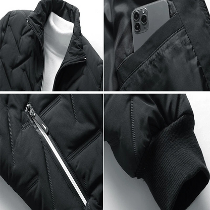 Men's quilted transition jacket - Lightweight, Warm, With zip