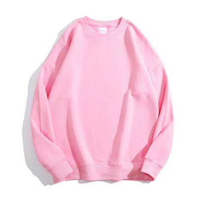 Basic Sweatshirt With Round Neck For Everyday Comfort - Women's Sweater