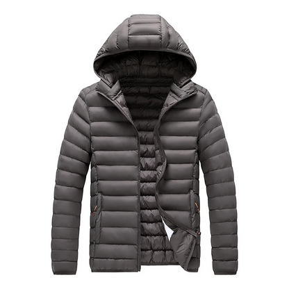 Men's quilted transition jacket - With hood, Lightweight, Warm